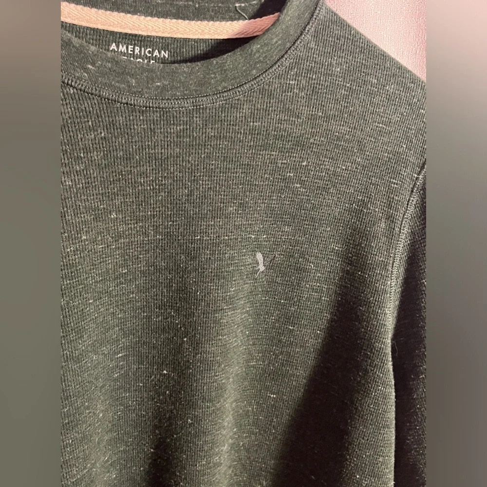 Men’s Large American Eagle Standard Fit Green Sweater - Picture 4 of 4